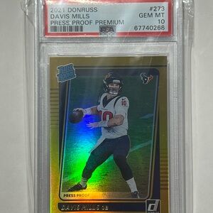 2021 Donruss Press Proof Premium PSA 10 Davis Mills Graded Rookie Card 🔥🏈